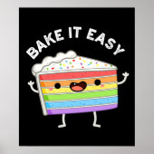 Bake it Easy Funny Cake Pub Dark BG Poster (Vorne)