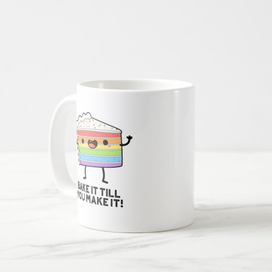 Bake it to make it Funny Baking Puff Kaffeetasse (Vorderseite Links)