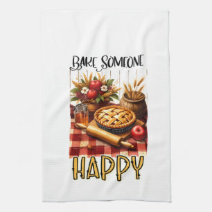 Bake jemand glücklich! geschirrtuch