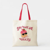 Bake Me Crazy Strawberry Cupcake Sonnenbrille Tragetasche (Rückseite)