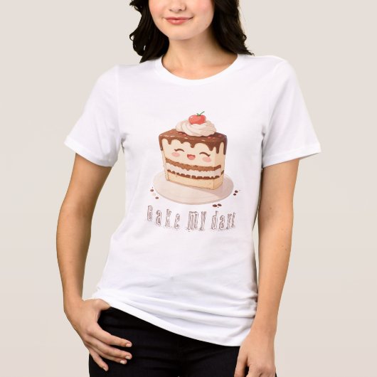 Bake meinen Tag! Tri-Blend Shirt (Vorderseite)