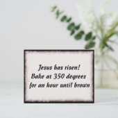 Bake mir einen Jesus Postkarte (Stehend Vorderseite)