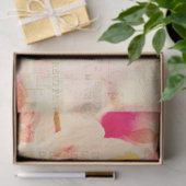 Bake mit Liebe und Pfirsiche Collage Seidenpapier (Geschenk)