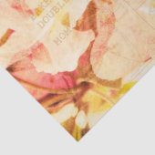 Bake mit Liebe und Pfirsiche Collage Seidenpapier (Detail)