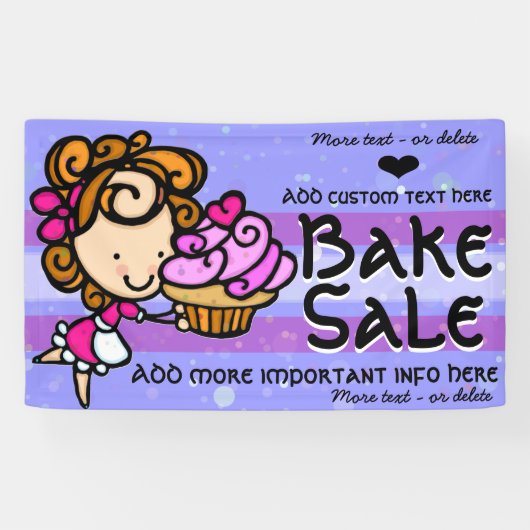 \Bake Sale.Advertising Fundraising-FörderungCustom Banner (Horizontal)