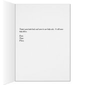 Bake-Sale-Ankündigungskarte mit Cupcake (Innen (Rechts))