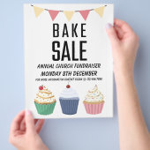 Bake Sale Annual Church Fundraiser Flyer (Hand)