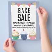 Bake Sale Annual Church Fundraiser Flyer (Hand)