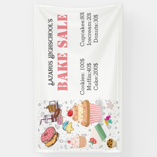 Bake Sale Banner (Vertikal)