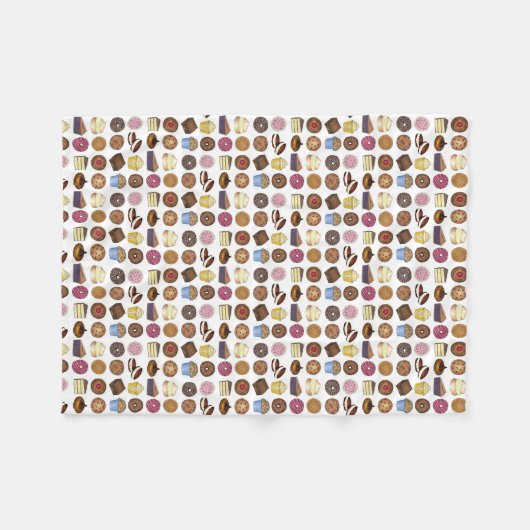 Bake Sale Cookie Cake Pie Donut Brownie Feinschmec Fleecedecke (Vorderseite (Horizontal))