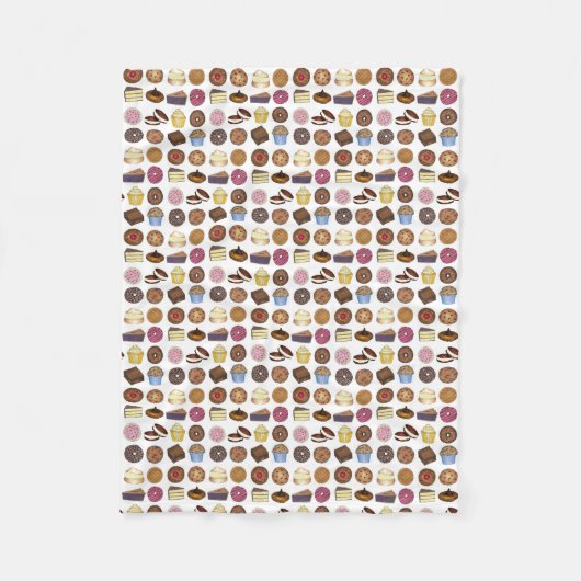 Bake Sale Cookie Cake Pie Donut Brownie Feinschmec Fleecedecke (Vorderseite)
