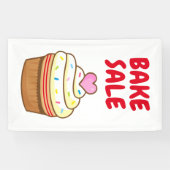 BAKE SALE cupcake Backschild Poster Banner (Horizontal)