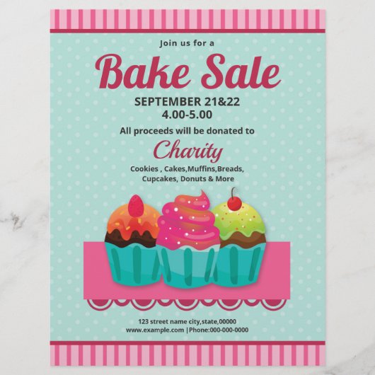 Bake Sale Flyer (Vorne)