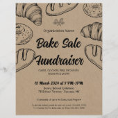 Bake Sale Fundraiser Church School Ankündigung Flyer (Vorne)