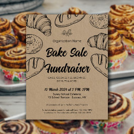 Bake Sale Fundraiser Church School Ankündigung Flyer