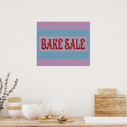 BAKE SALE POSTER BANNER (Küche)