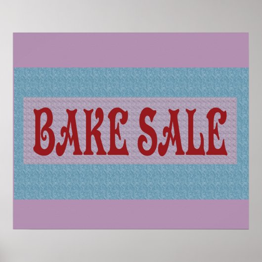 BAKE SALE POSTER BANNER (Vorne)