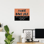 Bake Sale-Zeichen, Cookie Booth Poster-Vorlage Poster (Heimbüro)