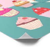 Bake-Sale-Zeichen, Cupcake-Bake-Sale-Poster Poster (Ecke)