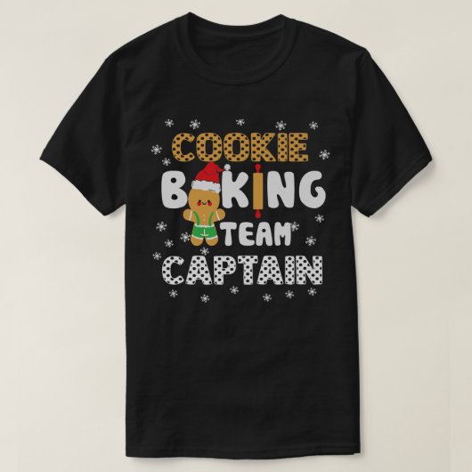 Bake Squad Weihnachtskochtopf Backteam Kapitän Ba T-Shirt (Design vorne)