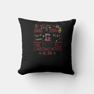 Bake Stuff und schauen Weihnachtsfilme maßgeschnei Kissen