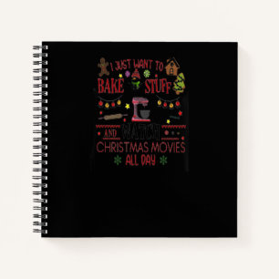 Bake Stuff und schauen Weihnachtsfilme maßgeschnei Notizblock
