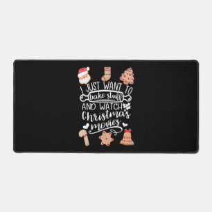 Bake Stuff und schauen Weihnachtsfilme Schreibtischunterlage