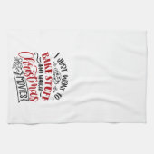 Bake Stuff Weihnachtsfilme ansehen Geschirrtuch (Horizontal)