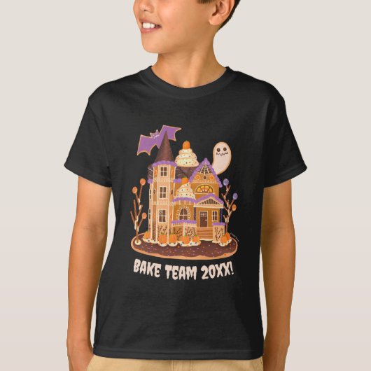 Bake Team Halloween Bake Off Black Kid's T-Shirt (Vorderseite)