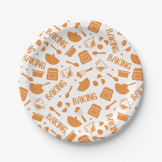 Bake the Magic: Küche Backen Essentials Pappteller (Vorderseite)