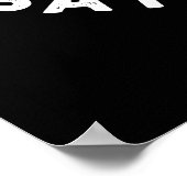 Bake the World a Batter Place Backpuff Dunkle BG Poster (Ecke)