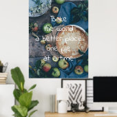 Bake the World a Better Place One Pie at Time Poster (Heimbüro)