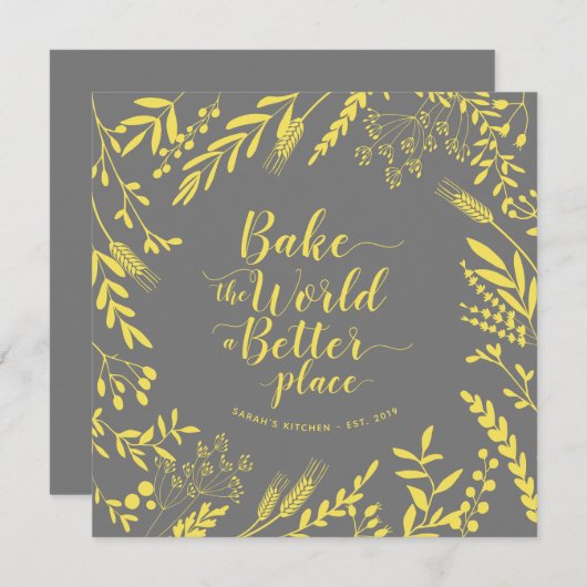 Bake the World A Better Whimsical Floral Wreath (Vorne/Hinten)