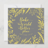 Bake the World A Better Whimsical Floral Wreath (Vorderseite)