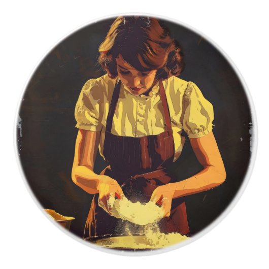 Bake Vintag Keramikknauf (Vorderseite)