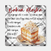 Baked Alaska Recipe Magnet (Vorne)
