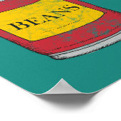 Baked Bean Tins Food Pop Küche Poster (Ecke)