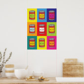 Baked Bean Tins Food Pop Küche Poster (Küche)