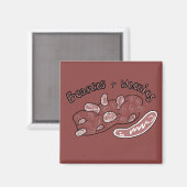 Baked Beans and Hot Dogs, Nostalgia Magnet (Vorderseite/Rückseite)