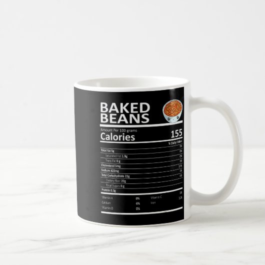 Baked Beans Nutritional Facts Thanksgiving X-mas G Kaffeetasse (Rechts)