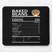 Baked Beans Nutritional Facts Thanksgiving X-mas G Mousepad (Vorne)