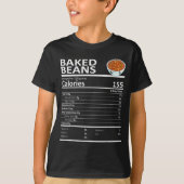 Baked Beans Nutritional Facts Thanksgiving X-mas G T-Shirt (Vorderseite)