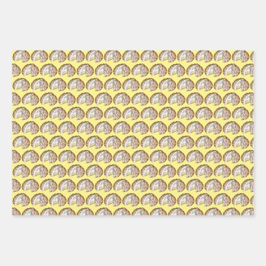 Baked Bombe Alaska Ice Cream Cake Dessert Futter Geschenkpapier Set (Vorderseite 3)