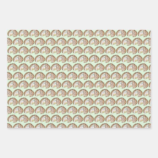 Baked Bombe Alaska Ice Cream Cake Dessert Futter Geschenkpapier Set (Vorderseite 2)