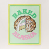 Baked Bombe Alaska Ice Cream Cake Dessert Futter Puzzle (Vertikal)