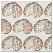 Baked Bombe Alaska Ice Cream Cake Dessert Futter Stoff (Muster)