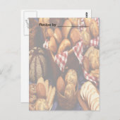 Baked Breads Recipe Blank Card Postkarte (Vorne/Hinten)