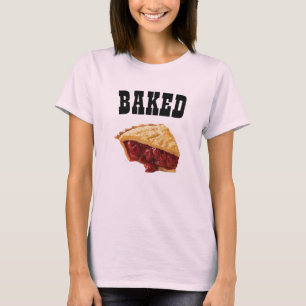 Baked Cherrie Pie Pregnancy Funny T - Shirt Design