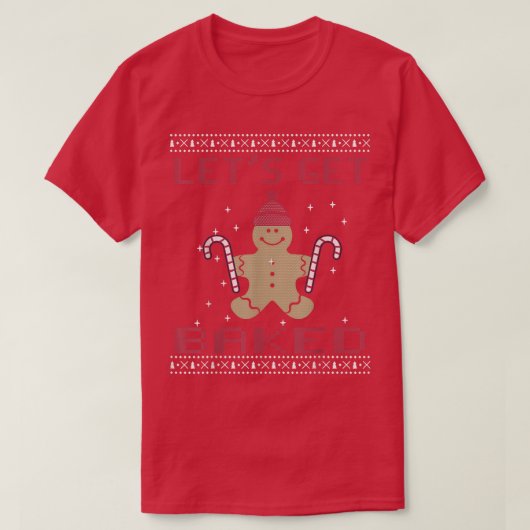 Baked Cookie Baking Team Gingerbread Chr T-Shirt (Design vorne)