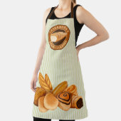 Baked Goodies Konditorei Brot Baker Logo Green Str Schürze (InSitu)